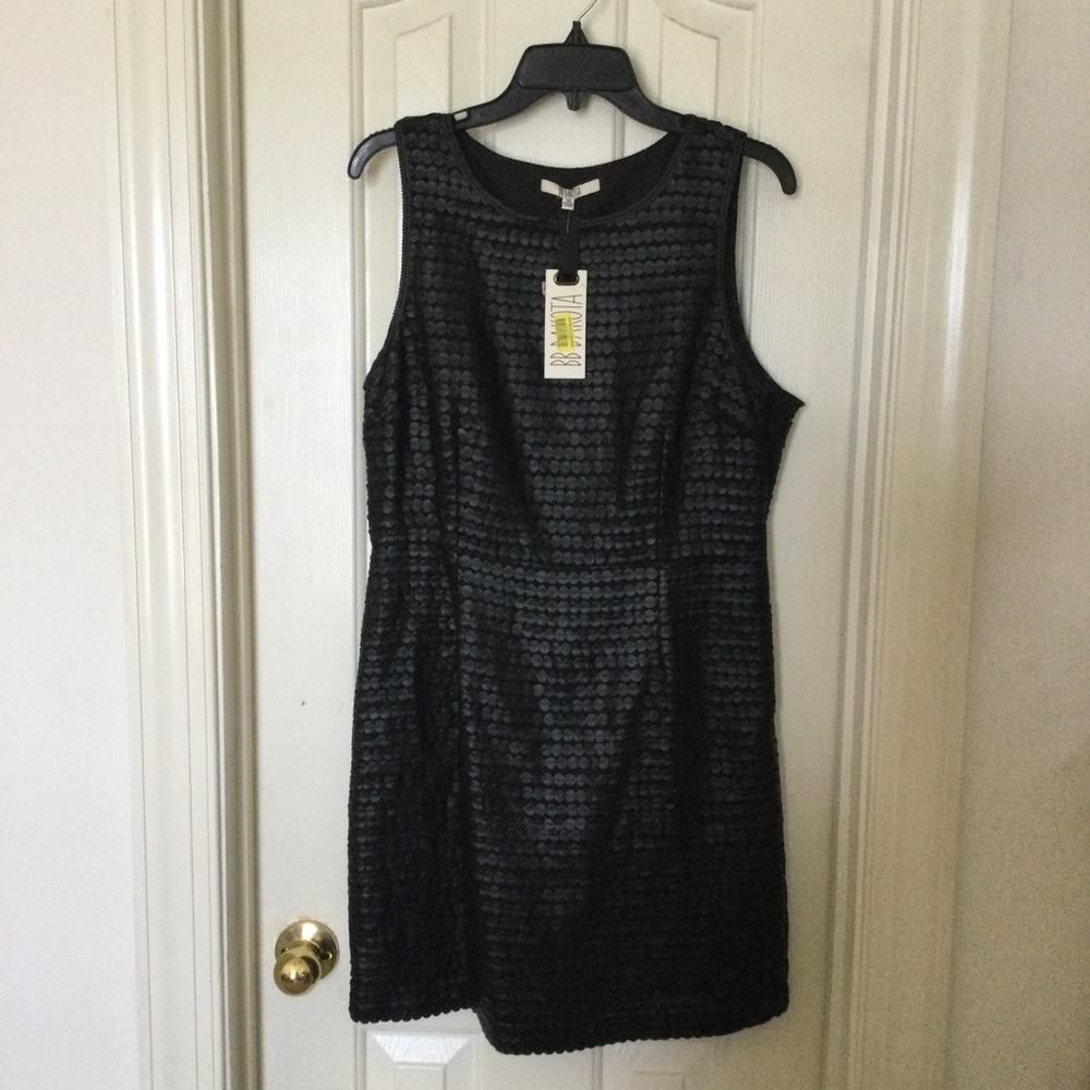 New BB Dakota LBD faux leather textured mini.